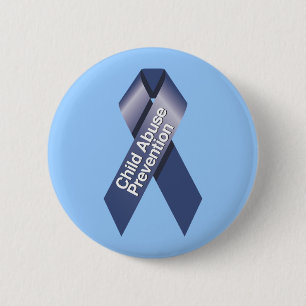 Macaron Rond 5 Cm Bouton Prévention de la maltraitance des enfants