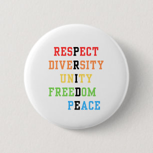 Macaron Rond 5 Cm Bouton Pride