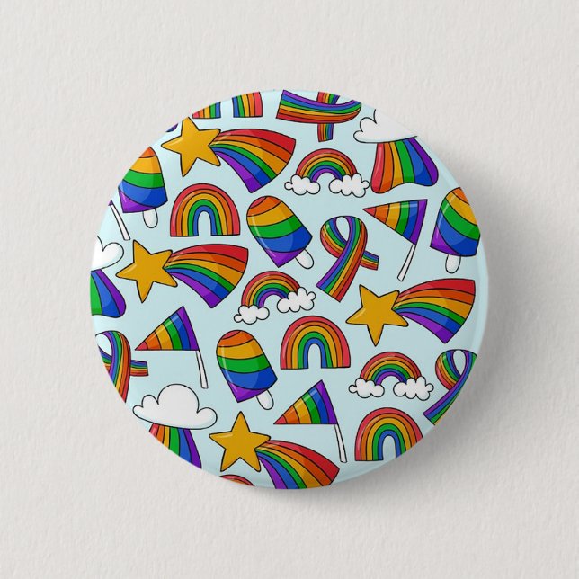 Macaron Rond 5 Cm Bouton Pride lgbtq (Devant)