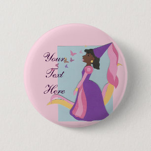 Macaron Rond 5 Cm Bouton Princesse