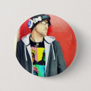 Macaron Rond 5 Cm bouton principal du DJ Justin
