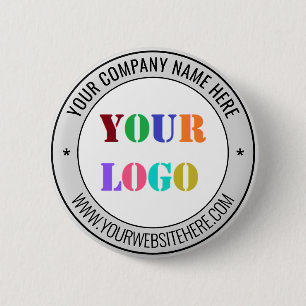 Macaron Rond 5 Cm Bouton promotionnel d'entreprise avec logo et text