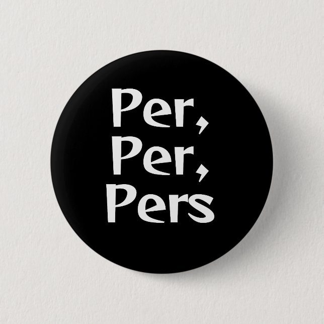 Macaron Rond 5 Cm Bouton Pronoun Per/Pers (Devant)