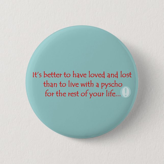 Macaron Rond 5 Cm Bouton Psycho (Devant)