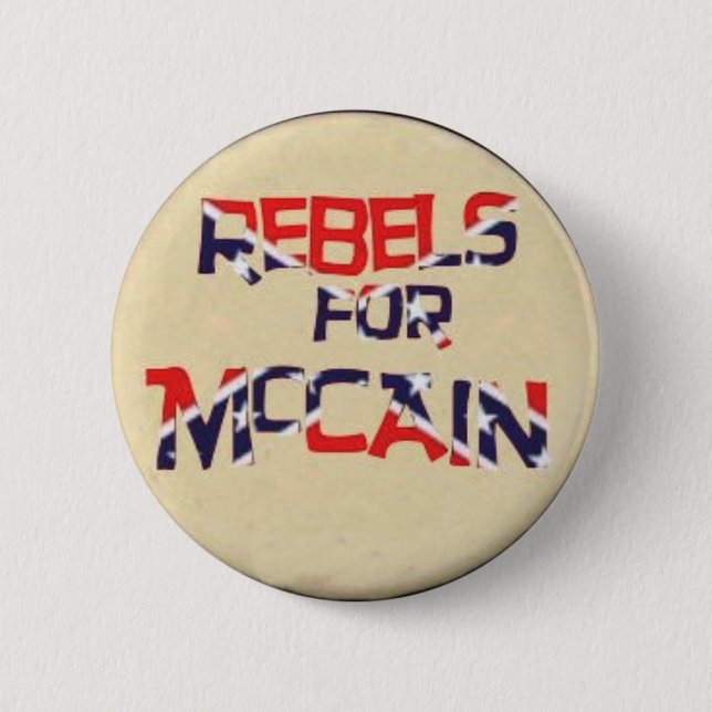 Macaron Rond 5 Cm Bouton Rebelles pour McCain (Devant)