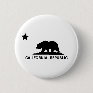 Macaron Rond 5 Cm Bouton République de Californie
