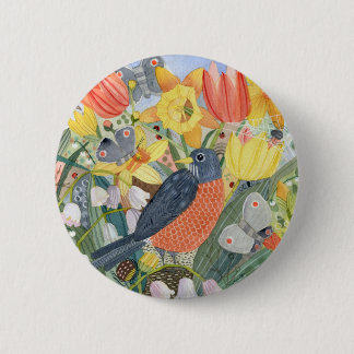 Macaron Rond 5 Cm Bouton Robin