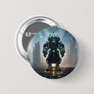 Macaron Rond 5 Cm Bouton Robot 4