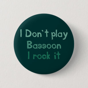 Macaron Rond 5 Cm Bouton Rock It Bassoon