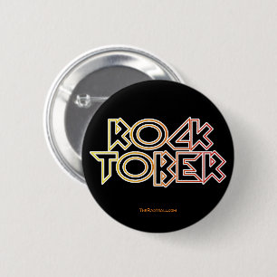 Macaron Rond 5 Cm Bouton "Rocktober" du centre commercial Rad