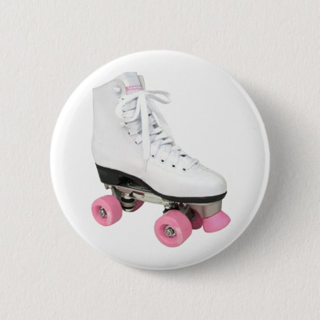 Macaron Rond 5 Cm Bouton Roller Skate (Devant)