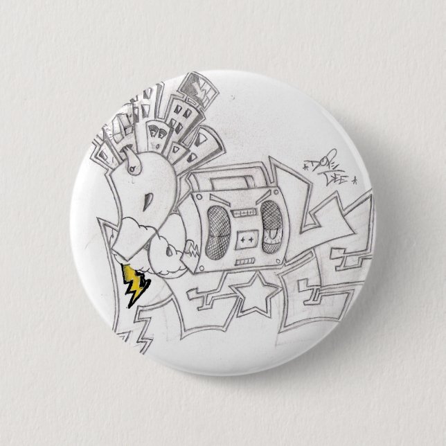 Macaron Rond 5 Cm Bouton rond (Devant)