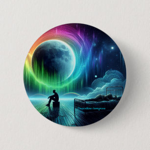 Macaron Rond 5 Cm Bouton rond anonyme pour piétons