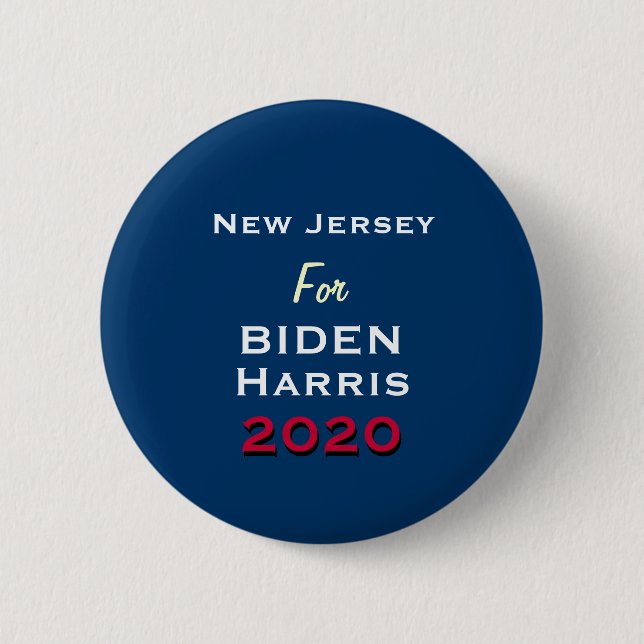 Macaron Rond 5 Cm Bouton rond BIDEN HARRIS 2020 (Devant)