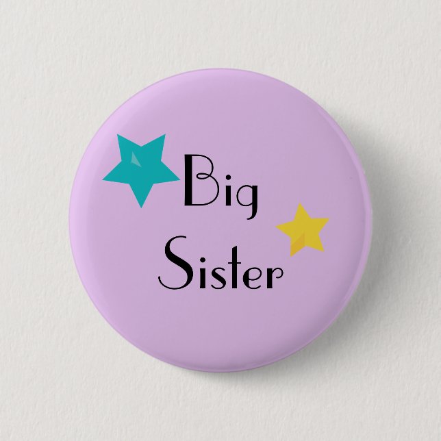 Macaron Rond 5 Cm Bouton rond Big Sister (Devant)