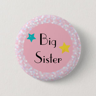 Macaron Rond 5 Cm Bouton rond Big Sister