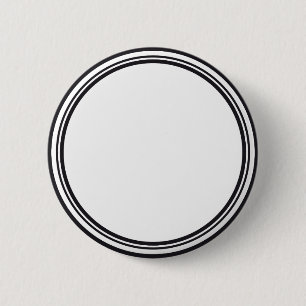 Macaron Rond 5 Cm BOUTON ROND blanc & noir + votre texte