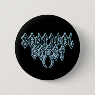 Macaron Rond 5 Cm Bouton rond de bête de sentinelle