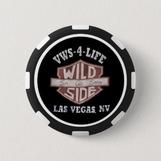 Macaron Rond 5 Cm Bouton rond de ¼ du jeton de poker 2 de VWS"