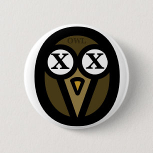 Macaron Rond 5 Cm Bouton rond de hibou