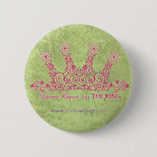 Macaron Rond 5 Cm Bouton rond de la Reine de drame
