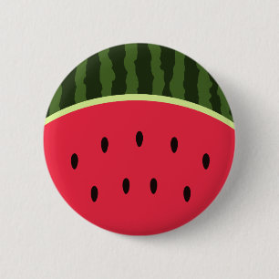 Macaron Rond 5 Cm Bouton rond de pastèque de Kawaii