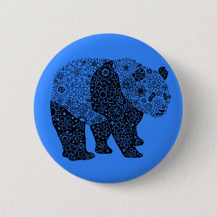 Macaron Rond 5 Cm Bouton rond d'ours panda Artsy