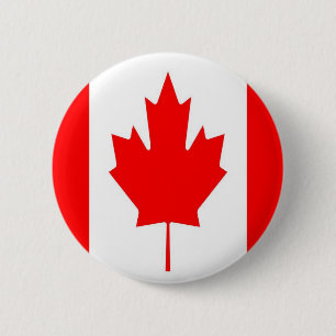 Macaron Rond 5 Cm Bouton rond drapeau canadien