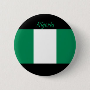 Macaron Rond 5 Cm Bouton rond du drapeau du Nigeria