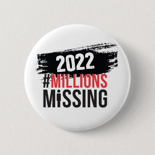 Macaron Rond 5 Cm Bouton rond du logo #MillionsMissing 2022