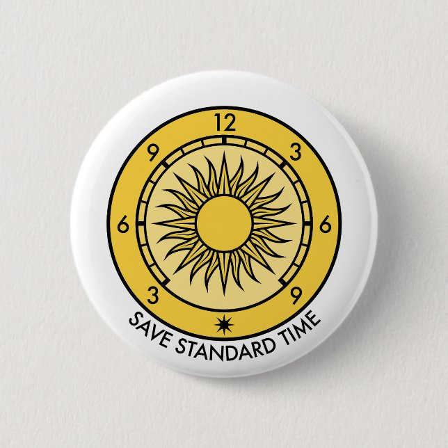 Macaron Rond 5 Cm Bouton rond du logo SST avec texte extérieur (Devant)