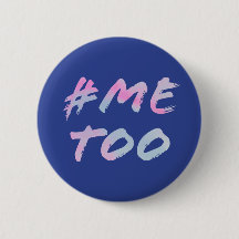 Bouton rond féministe #MeToo