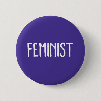 Macaron Rond 5 Cm Bouton rond féministe pourpre