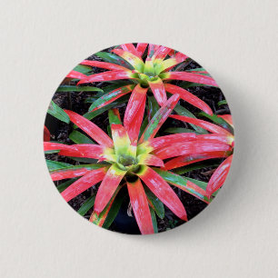 Macaron Rond 5 Cm Bouton rond fleur hawaïen