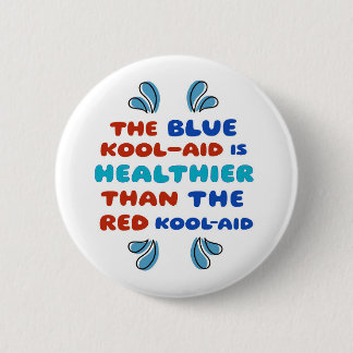 Macaron Rond 5 Cm Bouton rond Kool Aid bleu