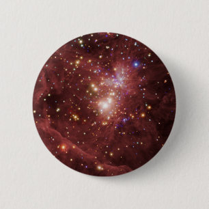 Macaron Rond 5 Cm Bouton Rond Nébuleuse d'Orion Espace Profond Cosmi