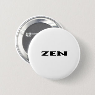 Macaron Rond 5 Cm Bouton rond noir blanc standard Zen