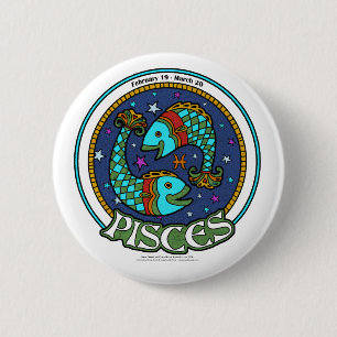Macaron Rond 5 Cm Bouton rond NP Pisces