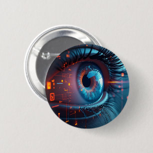 Macaron Rond 5 Cm Bouton rond Quantum Eye