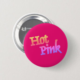 Macaron Rond 5 Cm Bouton rond rose chaud