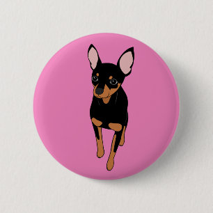 Macaron Rond 5 Cm Bouton rond standard de Pin de minute de Pinscher