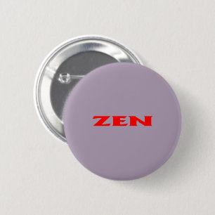 Macaron Rond 5 Cm Bouton rond standard gris-rouge zen