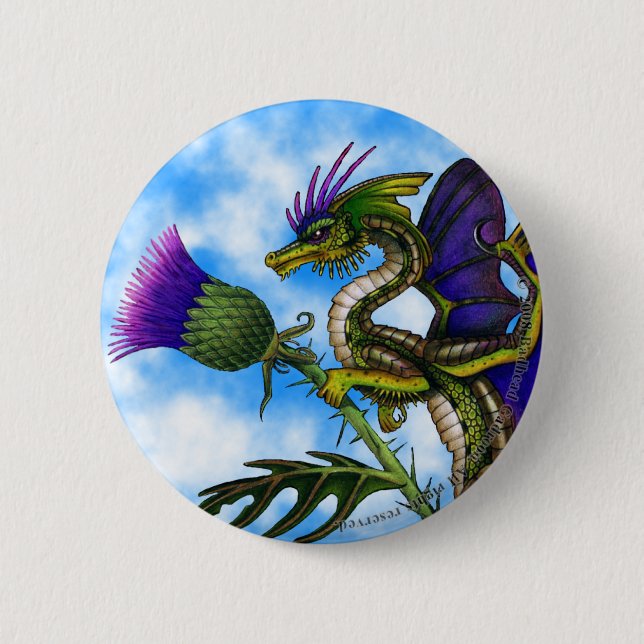 Macaron Rond 5 Cm Bouton rond Thistlebairn (Devant)