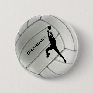 Macaron Rond 5 Cm Bouton rond Volleyball