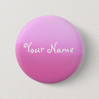 Macaron Rond 5 Cm Bouton rose avec votre nom