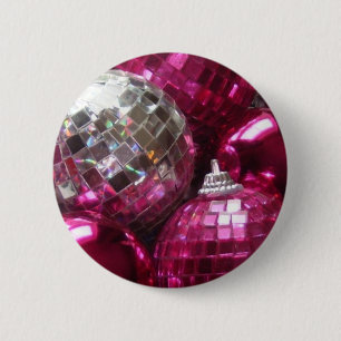 Macaron Rond 5 Cm Bouton rose de babioles