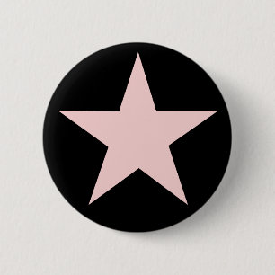Macaron Rond 5 Cm Bouton rose d'étoile