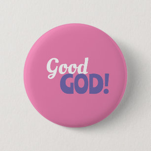 Macaron Rond 5 Cm Bouton rose du bon Dieu