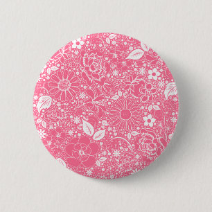 Macaron Rond 5 Cm BOUTON rose pâle des beautés botaniques