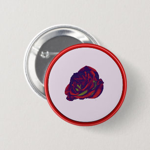 Macaron Rond 5 Cm Bouton Rose rouge